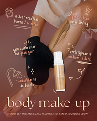 Glow Body Make-up USP afwasbare body make-up voor een instant gebronsde glow