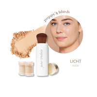 jane iredale Powder Me SPF 30 Refill Brush Nude voor minerale zonnebescherming over make-up met een lichte teint