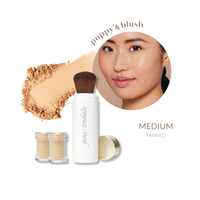 jane iredale Powder Me SPF 30 Refill Brush Tanned voor minerale zonnebescherming over make-up met een medium teint