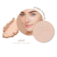 jane iredale PurePressed Base Mineral Foundation Refill Light Beige met koelroze ondertoon voor lichte huidtinten