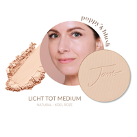 jane iredale PurePressed Base Mineral Foundation Refill Natural met koelroze ondertoon voor lichte tot medium huidtinten