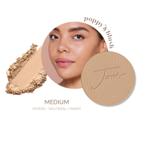jane iredale PurePressed Base Mineral Foundation Refill Riviera met neutraal warme ondertoon voor medium huidtinten