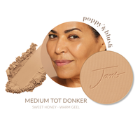 jane iredale PurePressed Base Mineral Foundation Refill Sweet Honey met warmgele ondertoon voor medium tot donkere huidtinten