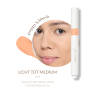 jane iredale Skintuition Brightening Under Eye Concealer LM5 licht tot medium voor het verhelderen van donkere kringen, matcht met Skin Tuition Foundation 34 en 36