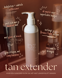 Glow Tan Extender hydraterende bodylotion die je bruine teint langer mooi houdt