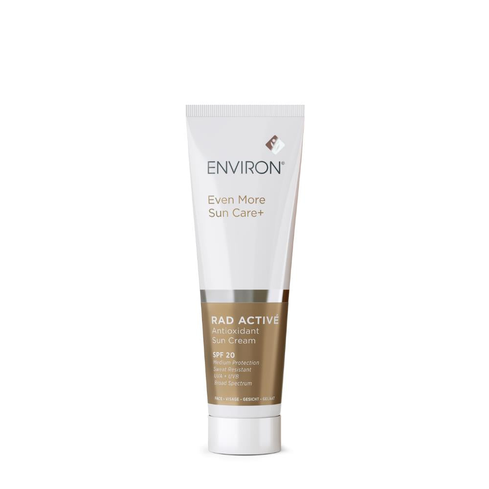 Environ RAD ACTIVÉ Antioxidant Sun Cream SPF20 – witte tube op witte achtergrond